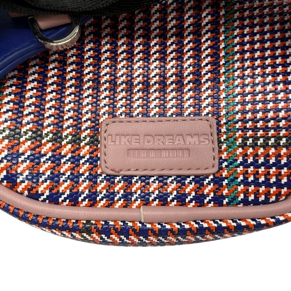 Like Dreams Plaid Convertible Belt Bag Crossbody Fanny Pack Multicolor One Size - Picture 3 of 12